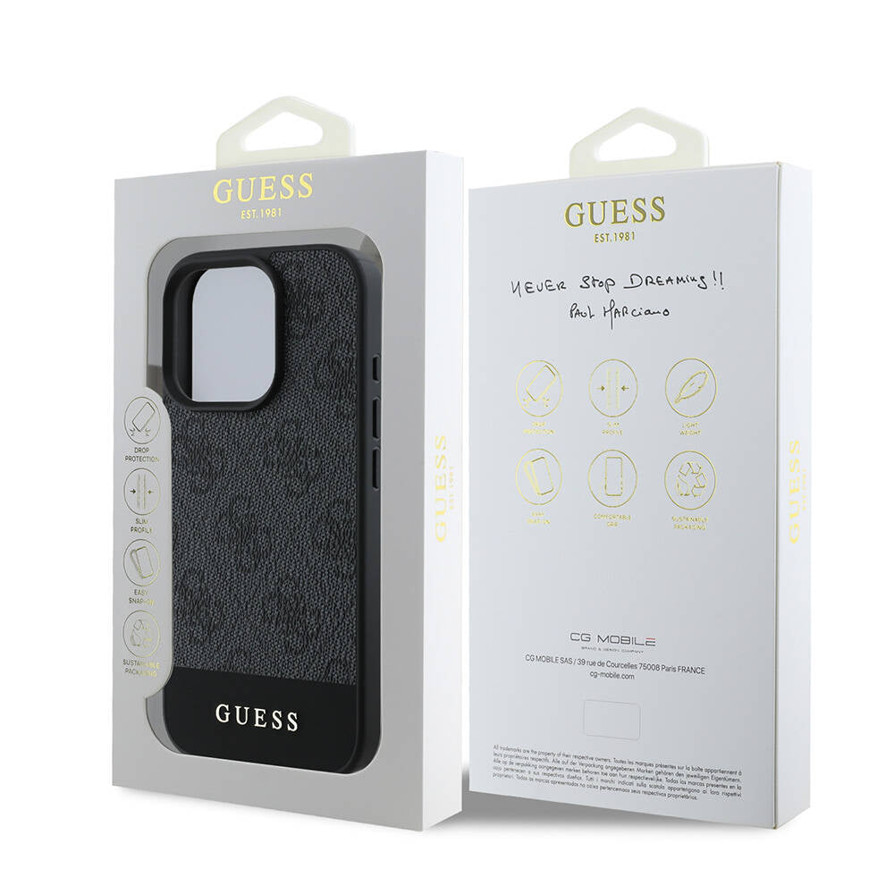 Guess iPhone 16 Pro Max Orjinal Lisanslı Magsafe Şarj Özellikli PU Deri Şerit Logo Dizaynlı Telefon Kılıfı - 15 Guess iPhone 16 Pro Max Orjinal Lisanslı Magsafe Şarj Özellikli PU Deri Şerit Logo Dizaynlı Telefon Kılıfı - 15